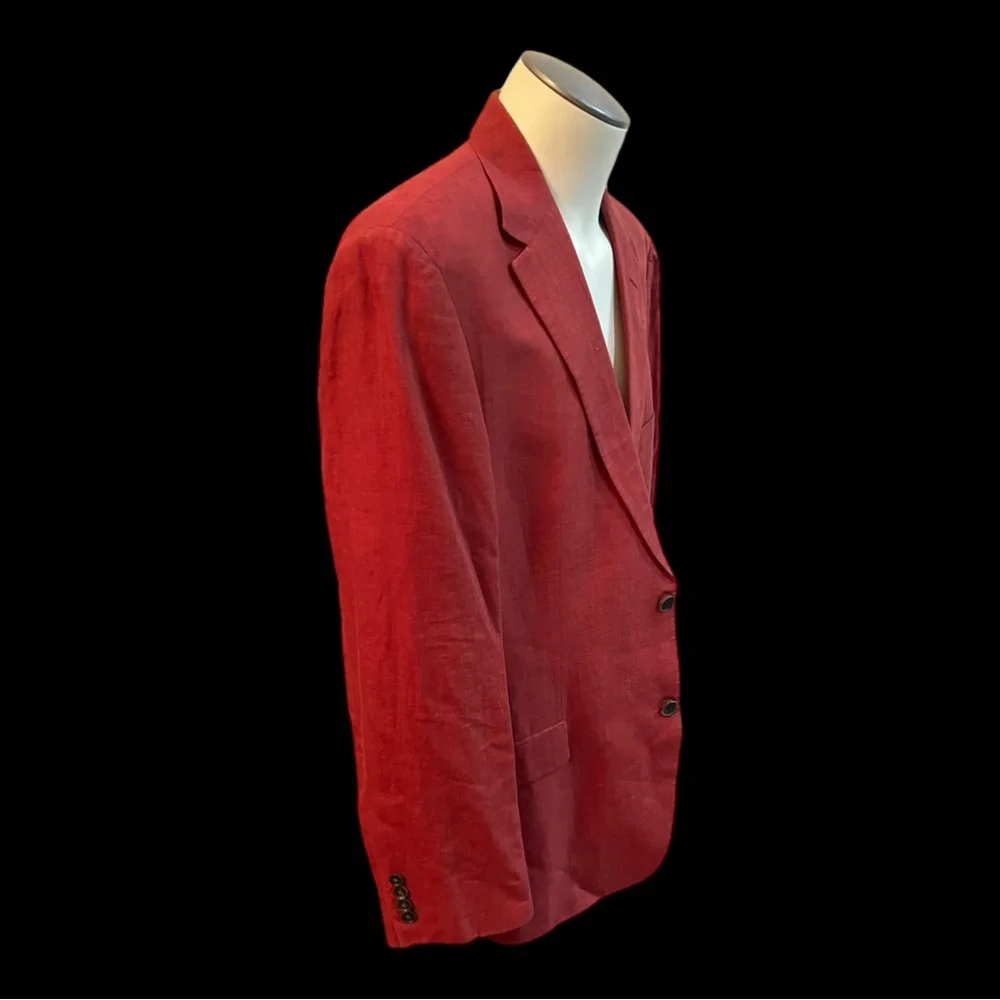 HUGO BOSS SAKS FIFTH AVENUE 100% LINEN JACKET SIZE 44